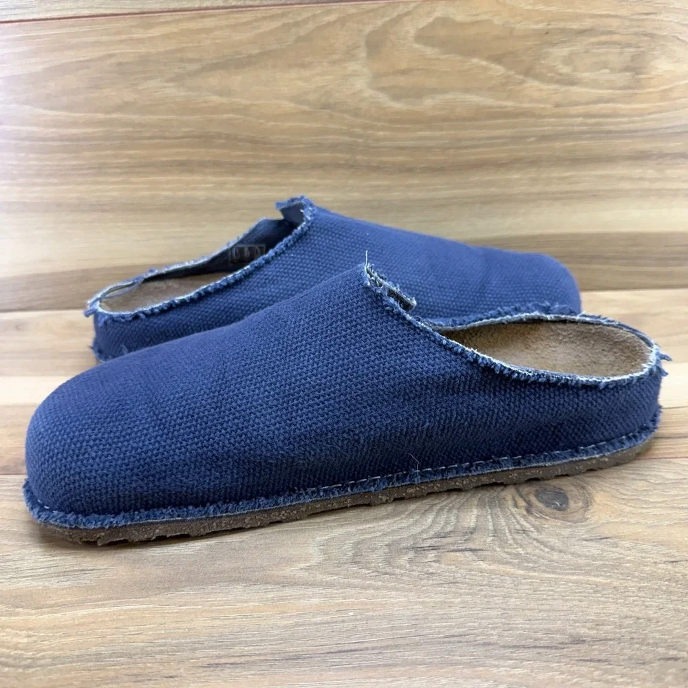 Birkenstock Zermatt Canvas Clogs Mens 10 W EU 43 Blue Casual Travel Walking